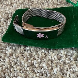 Silver Medical Alert Bracelet